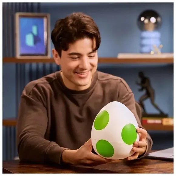 🔥Hatchin' Yoshi The Super Mario Galaxy Movie Interactive Yoshi Figure BNWT🔥 - Picture 8 of 10